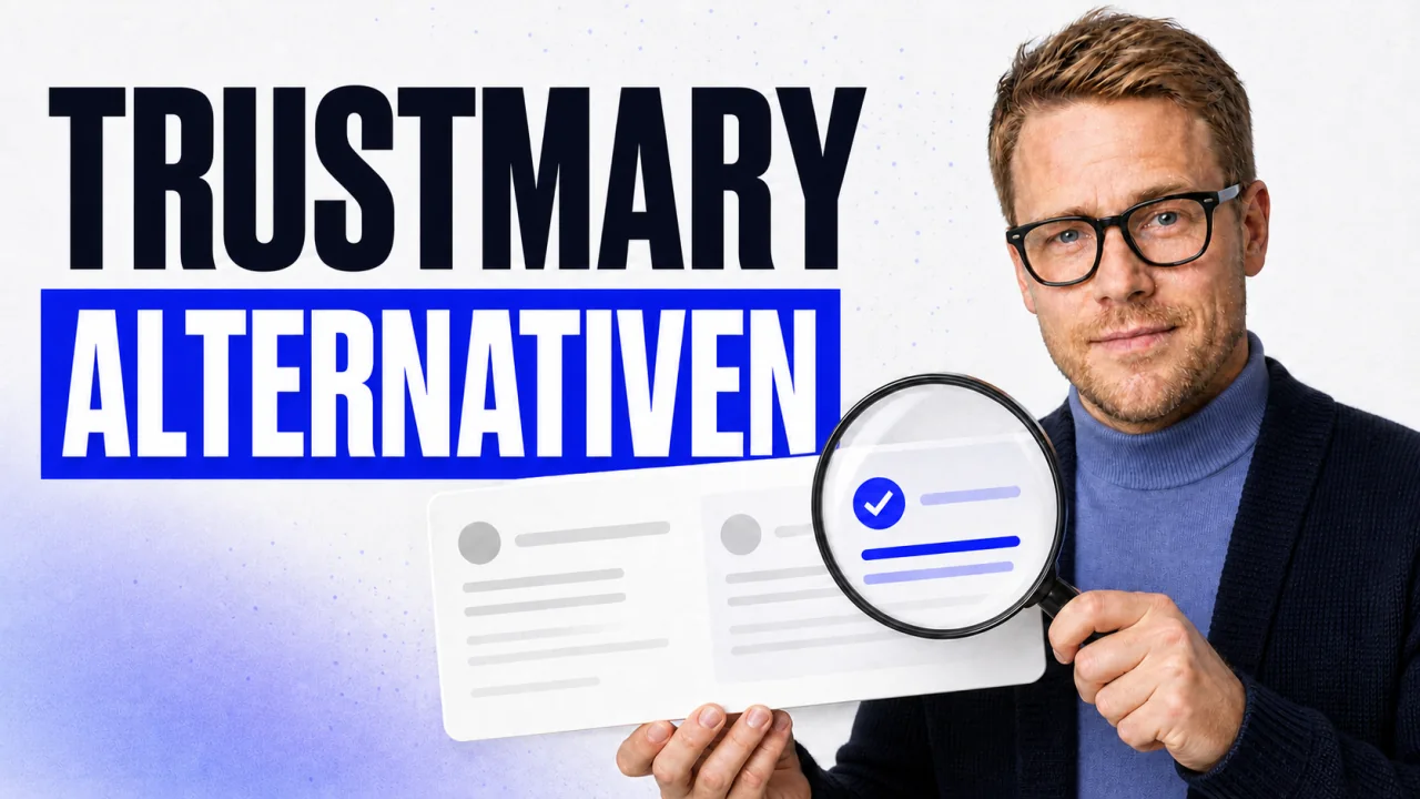 TrustFuel-Vergleich von Trustmary-Alternativen mit einer vergrößerten verifizierten Review-Karte