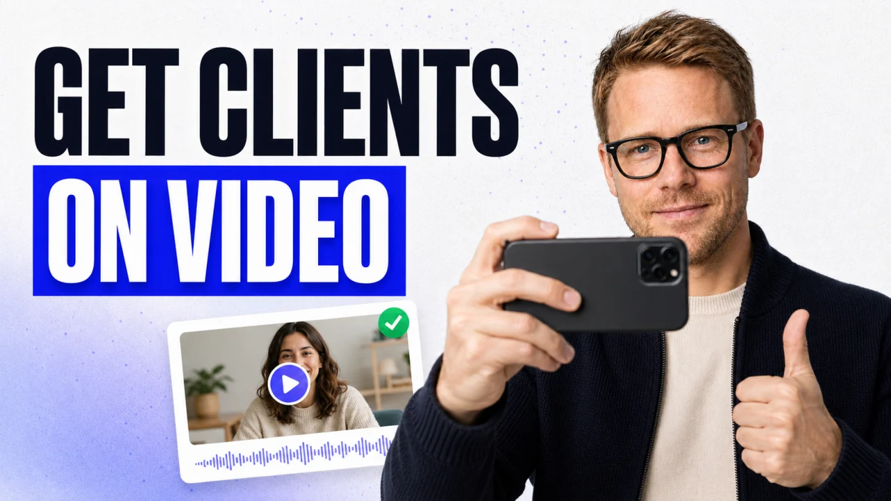 Video testimonials with Benjamin König recording a client on his phone