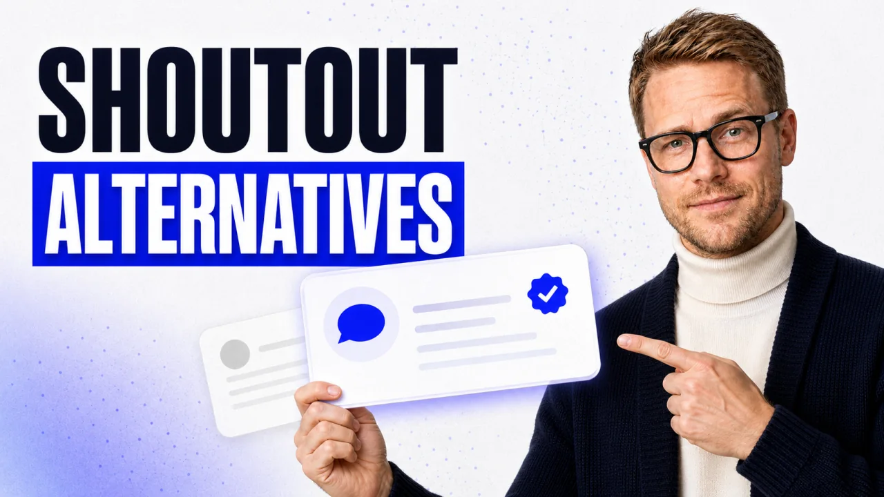 TrustFuel comparison of Shoutout alternatives with a verified praise card