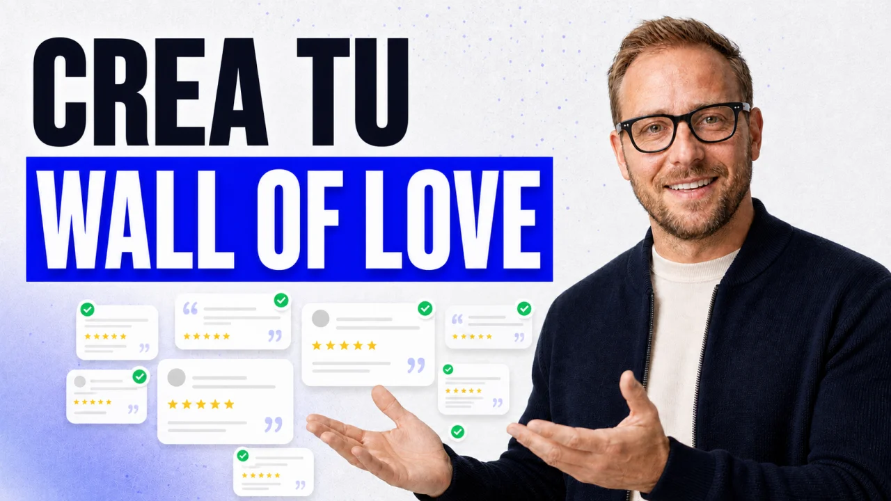 Wall of Love con Lukas König presentando una colección de testimonios verificados