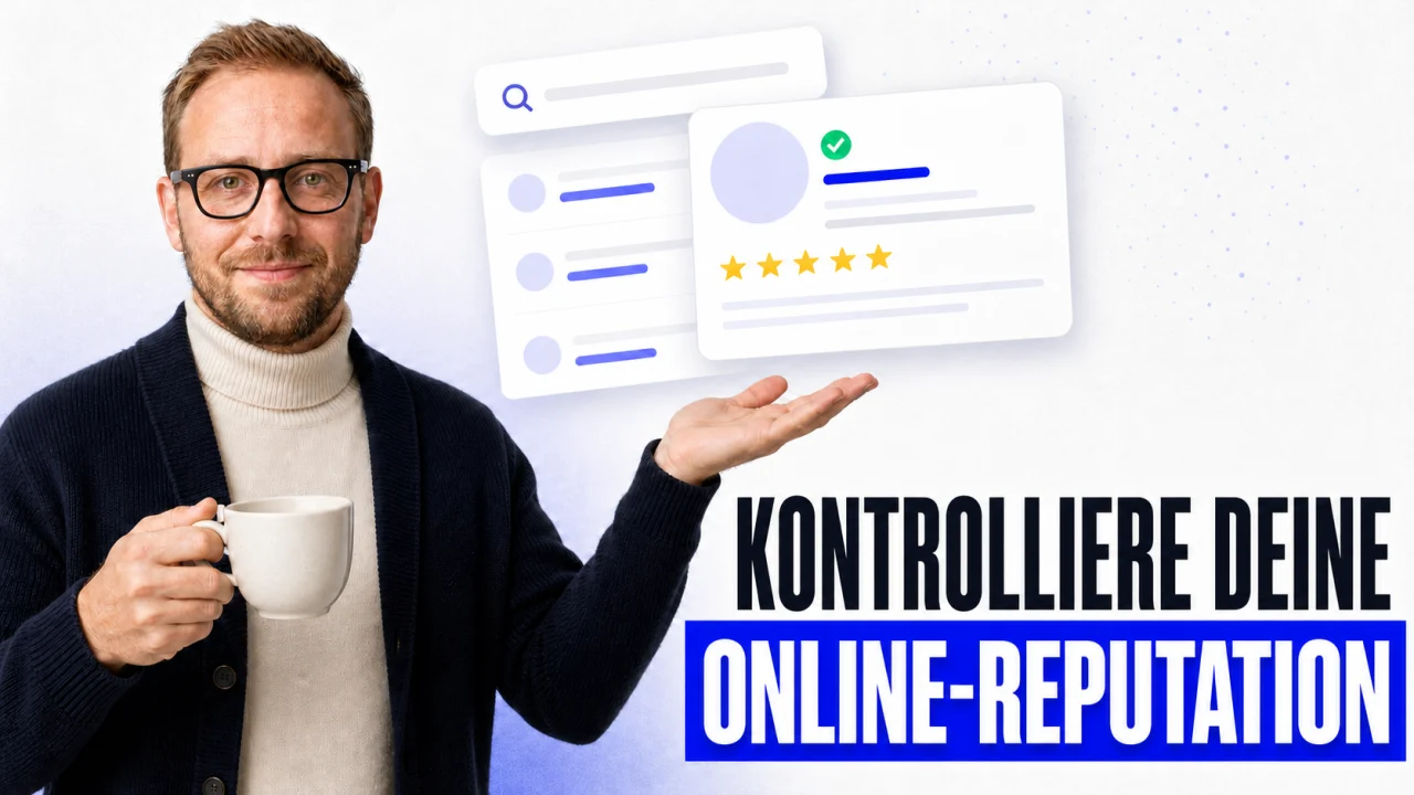 Online-Reputation kontrollieren mit Lukas König, Kaffee und verifiziertem Bewertungsprofil